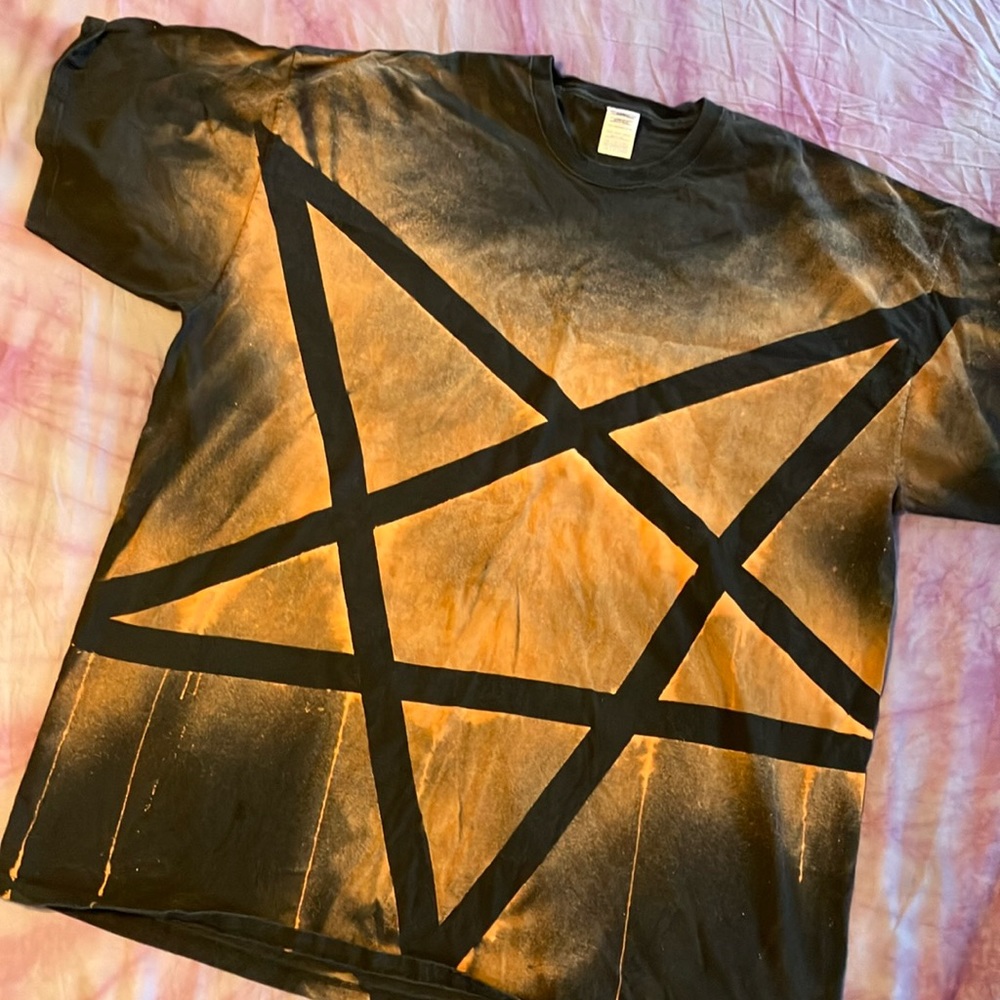Handmade bleach dyed